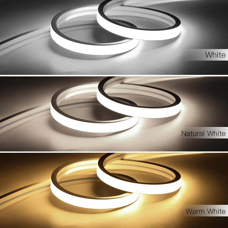 Telecomandă RF reglabilă USB 5V COB LED bandă de lumină rezistentă la apă moale din silicon pur Bandă neon pentru decorarea camerei de bucătărie Iluminare din spate