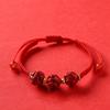 Calabash Good Lucky Bracelet Hand-woven Chinese Red Handrope Zodiac Horse Bracelet  Decoration