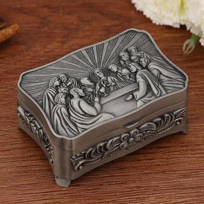 Jewelry Box Keepsake Gift Case Treasure Antique Small Trinket Storage