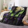 Dark Butterflies  Print Flannel Blanket, High Quality Comfortable for All Seasons, Home Decor, Warmth and Comfort