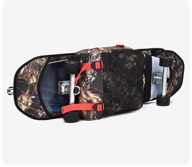 Borsa Multifunzionale per Skateboard Borsa Oxford per Longboard Zaino a Doppia Spalla per Surf da Terra Impermeabile Borsa per Skateboard Elettrico