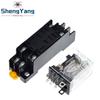 TZT 1/2PCS 12V 24V DC 110V 220V AC Coil Power Relay Module LY2NJ DPDT 8 Pin HH62P JQX-13F With Socket Base OK