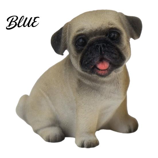 Charming Room Ornaments Cute Puppy Figurine Resin Ornament for Desk And Car Decor Interior Accessories Realistic Dog Figurines Miniature