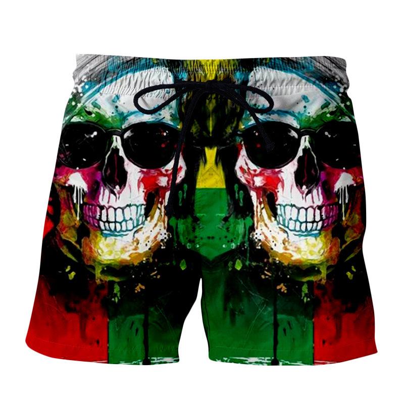 2025 Summer New 3D Digital Printed Beach Shorts Hawaii Daily Leisure Sports Men's Beach Shorts