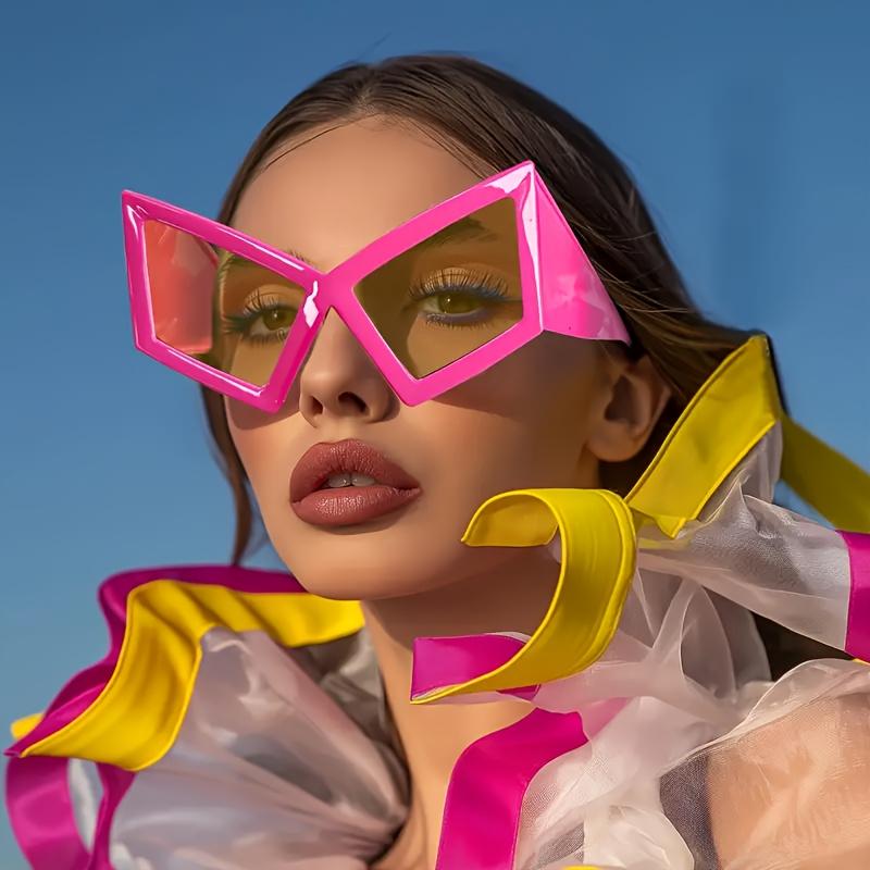 New Fashion Oversized Cat-Eye Glasses for Women and Men High-End Hip-Hop Style Eyewear Versatile Daily Trendy Accessory