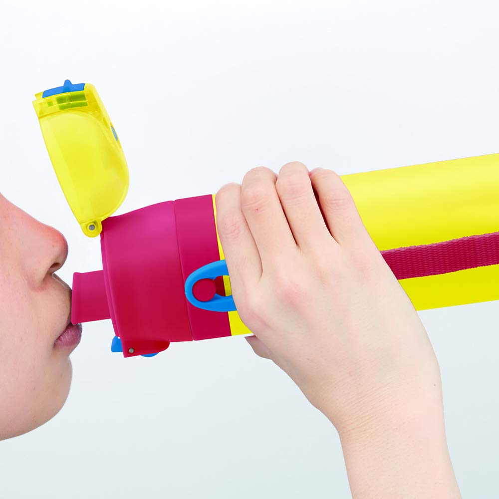 Skater Stainless Steel Water Curious George for Boys Children's Bottle, Design, 470ml, (SDC4-A)