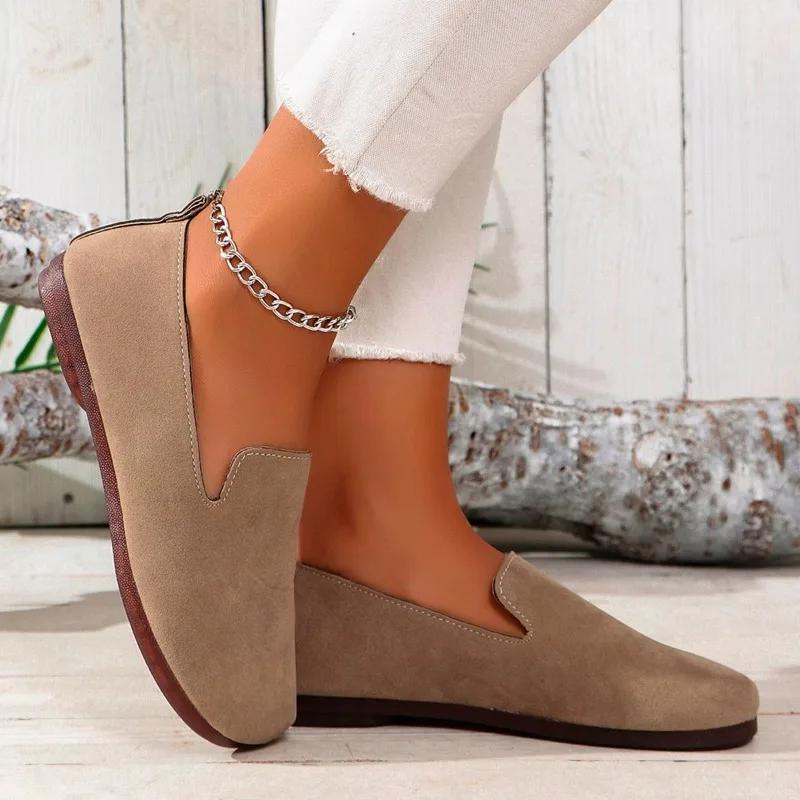 

Fashion 2025 Fashion Ladies Shoes Slip-on Women s Flats New Round Toe Casual Light Comfortable Plus Size Best Seller Flat Low Heels 36
