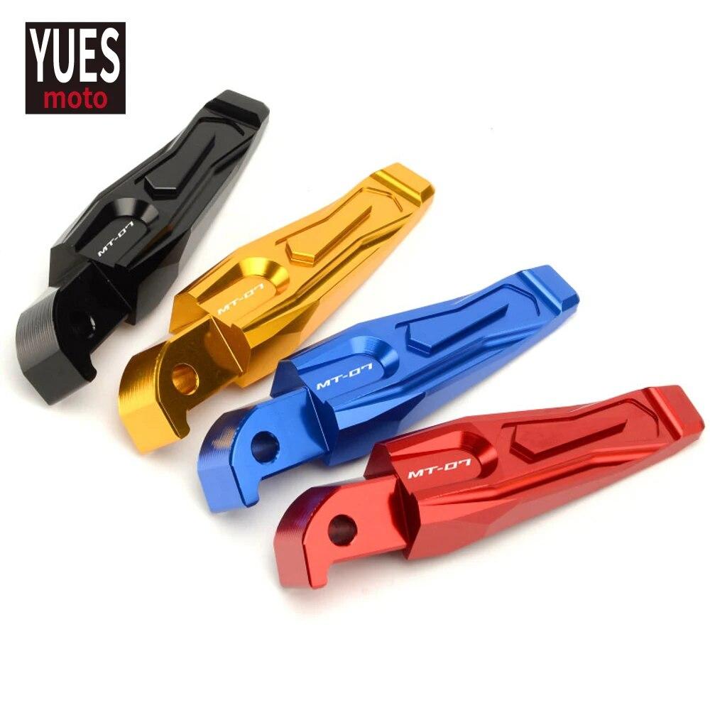 Motorcycle Accessories CNC Rear Passenger Foot Rests Pegs Footrests For Yamaha MT07  2015-2017 2018    2022 MT 07