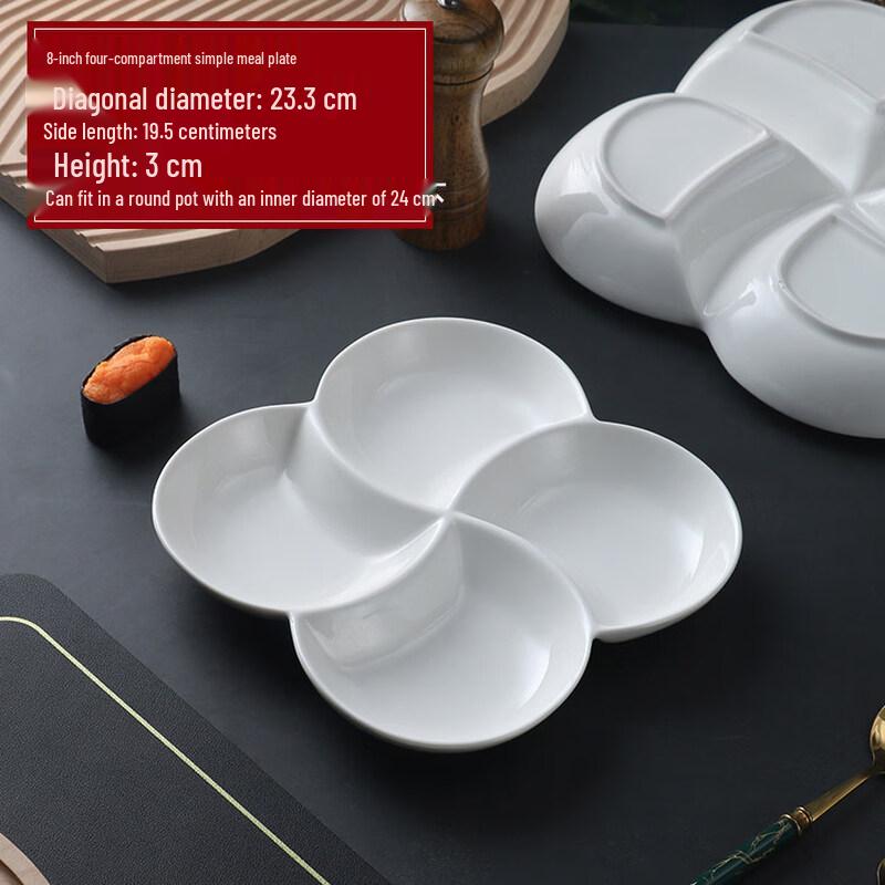Lygil Ceramic Divided Serving Plate