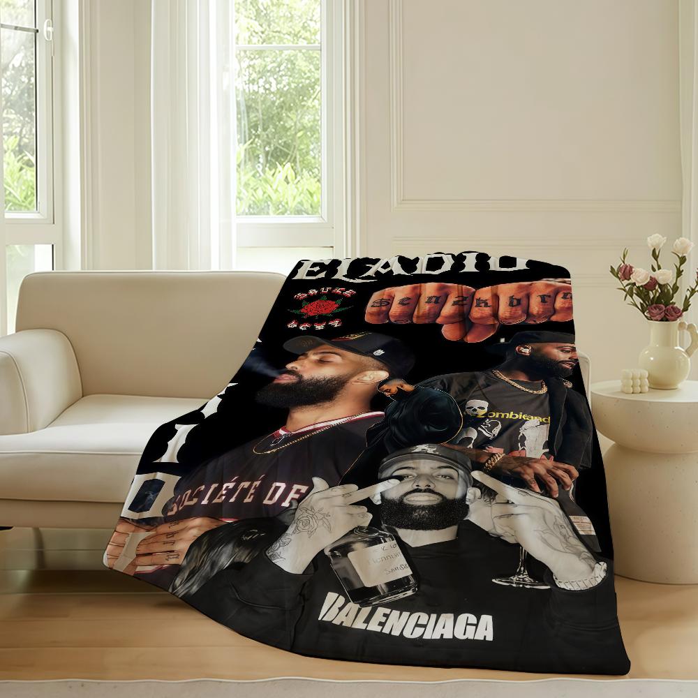 American rapper Eladio Carrion Blanket For Sofa Office Bed Plane Travel Sleep Read Relax Camping Soft And Warm