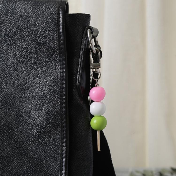 Acrylic Keyring Simulated Meatball String Keychain Food Model Pendant Accessory