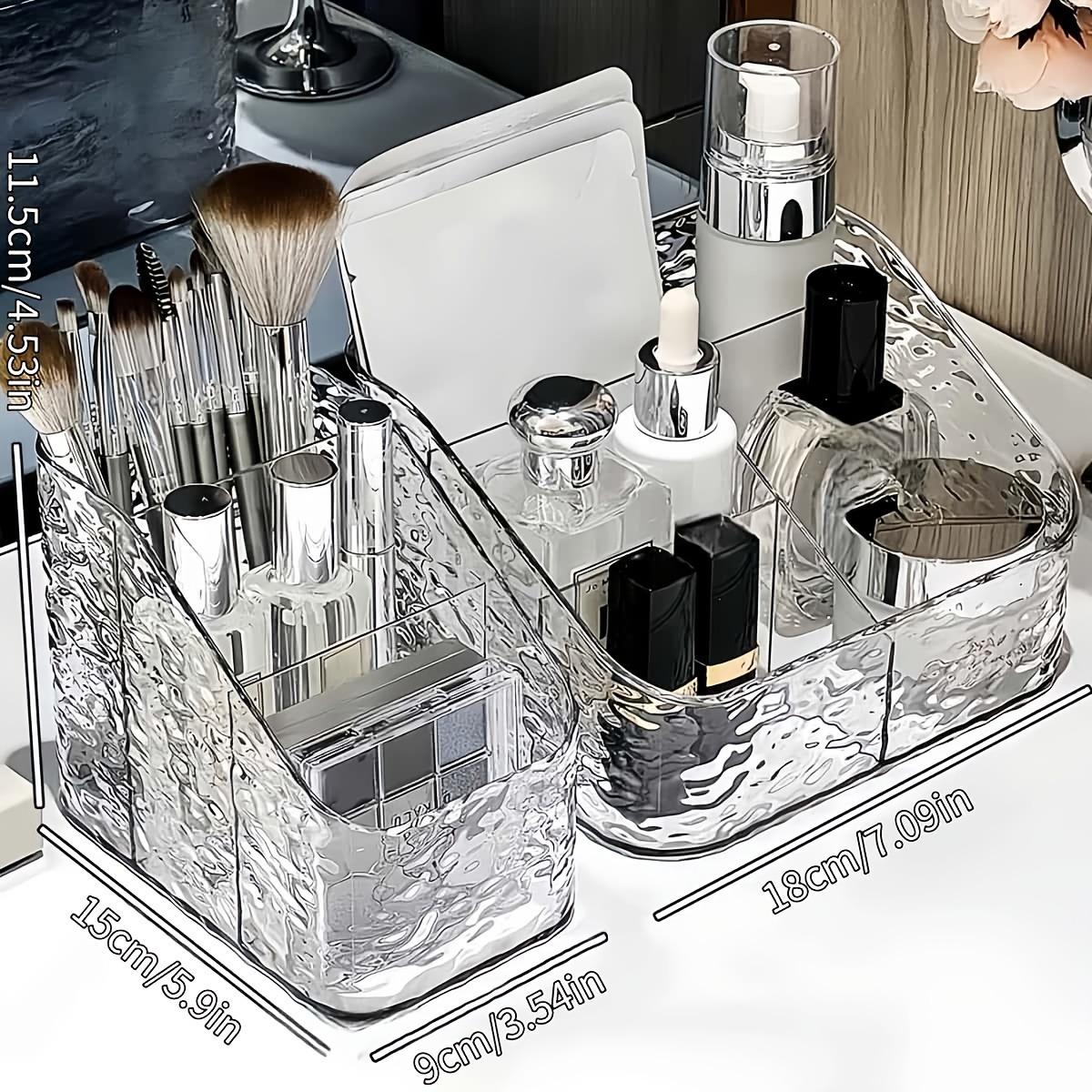 

2 шт. органайзер для хранения косметики держатель пульта дистанционного управления прозрачный органайзер для средств по уходу за кожей для туалетного столика органайзер для косметики для губной помады