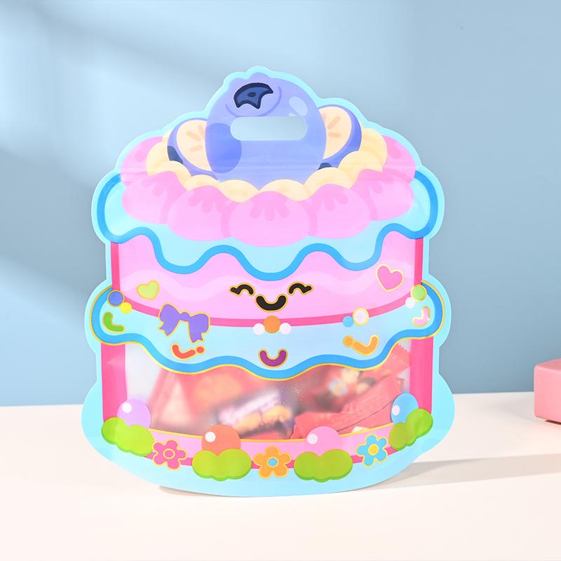 Custom Cartoon Candy & Snack Packaging Bags: Special-Shaped, Self-Sealing, Gift & School Bags