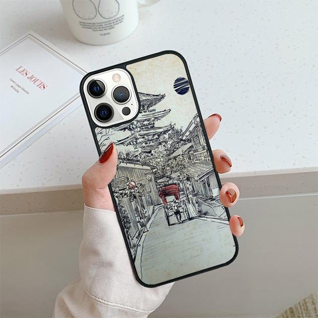 Kyoto Japan Old Capital Phone Case For iPhone 17 Air 14 15 16 16e 13 12 Max Cover For Apple 11 Pro Max Plus Coque