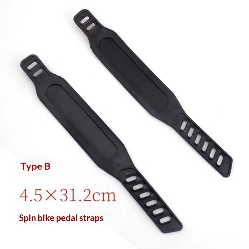 Bike Pedal Replacement Accessories 1 Pair Adjustable Rubber Strap Wear-Resistant Cycling Parts for Cruiser Bikes Beach Riding