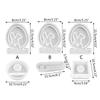 Easter Rabbit Silicone Moulds Eggs Rabbit Candle Holder Epoxy Resin Casting Moulds for Candle Holder DIY Home Decoration