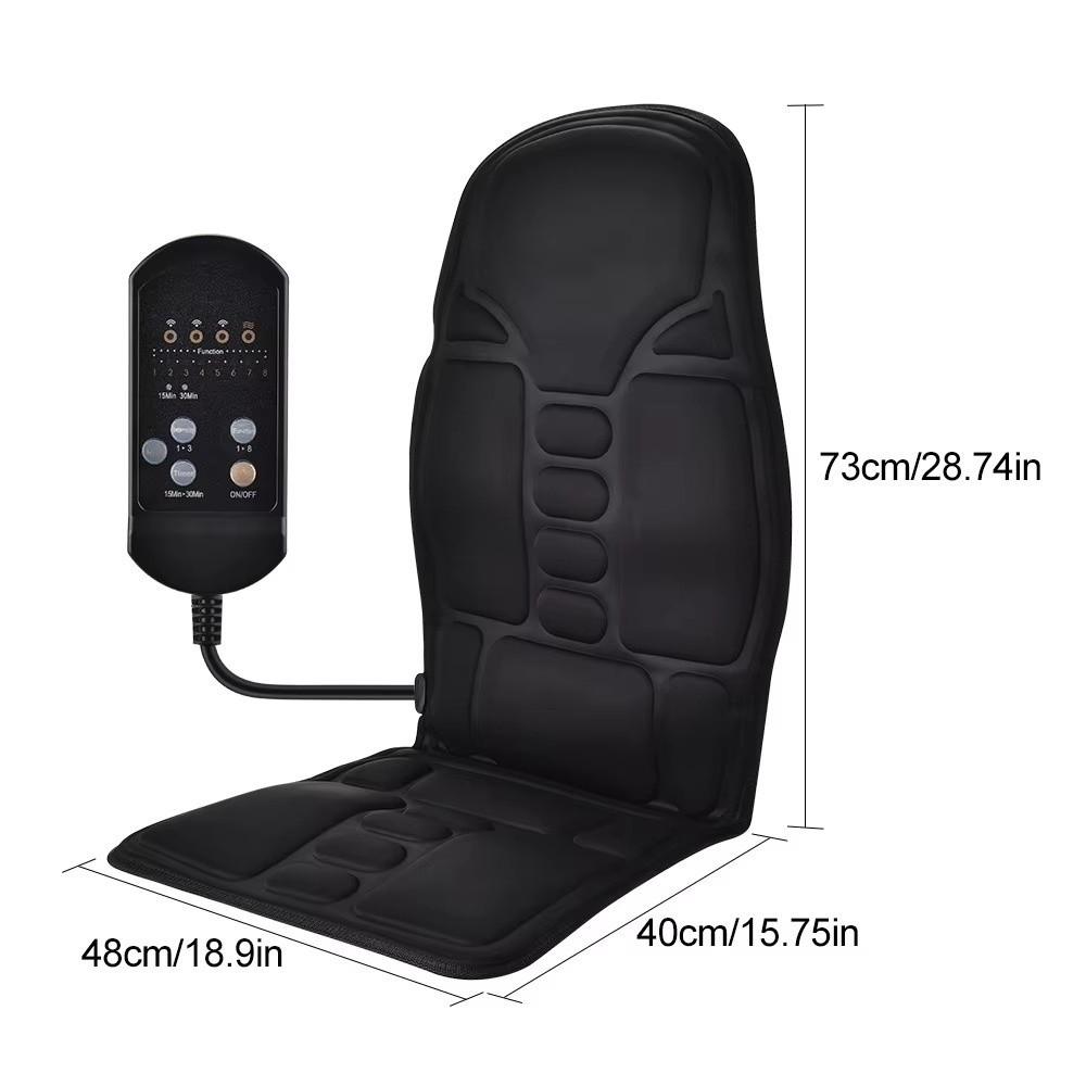 Cervical Support Electric Heating Massage Cushion Infrared Shiatsu Massage Mattress Full Body Vibrating Massage Chair Pad Car