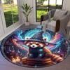 Magical and cute animalsRound Area Rug,Carpet Rug for Living Room Bedroom Sofa Playroom Decor,Non-slip Floor Mat