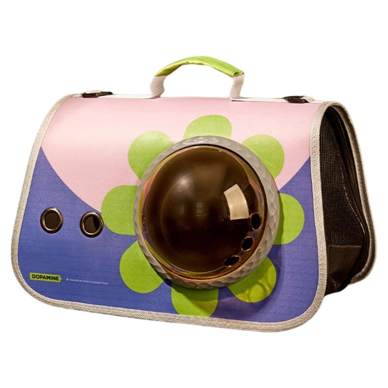 

Permeable Cats Carriers Transparents Cats Cage Portable Pet Bag Clear Cats for Comfortable Pet Travel and Ventilation