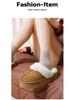 Damen- und Herren-Baumwollpantoffeln mit Plüschfutter - Warm, Rutschfest, Dicke Sohle, Wasserdicht, Geruchshemmend, Für den Innen- und Außenbereich