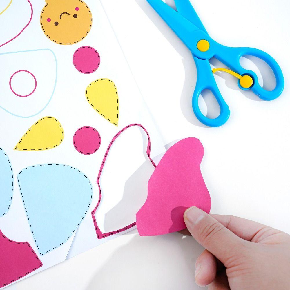 

Paper Kids Paper-cutting Book Toys Montessori Children Handmade Paper Toy Kids Toddlers Children синій