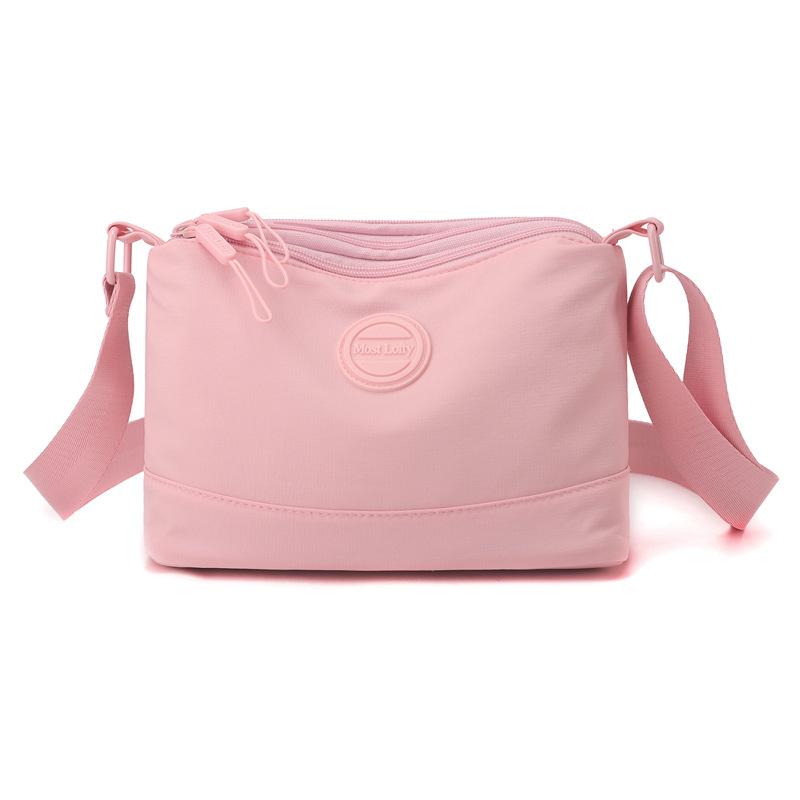 Simple nylon cloth bag summer new casual messenger bag mother bag shopping bag multi-layer large-capacity shoulder women's bag