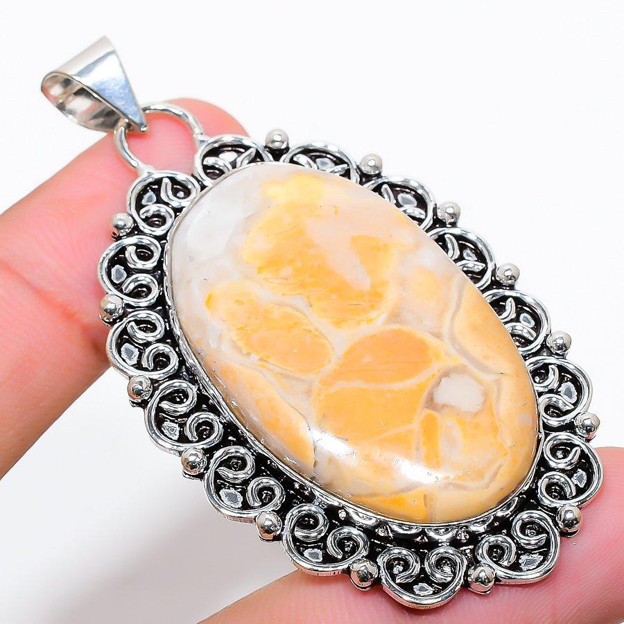 

Malinga Jasper Gemstone Handmade Ethnic Jewelry Pendant 2.56 SR-4021