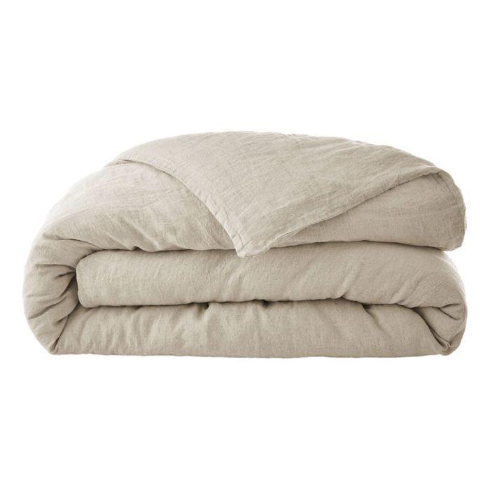 Housse de couette "Soline" toutes dimensions Lin lavé - Soline Sable - Housse de couette 260 x 240 cm