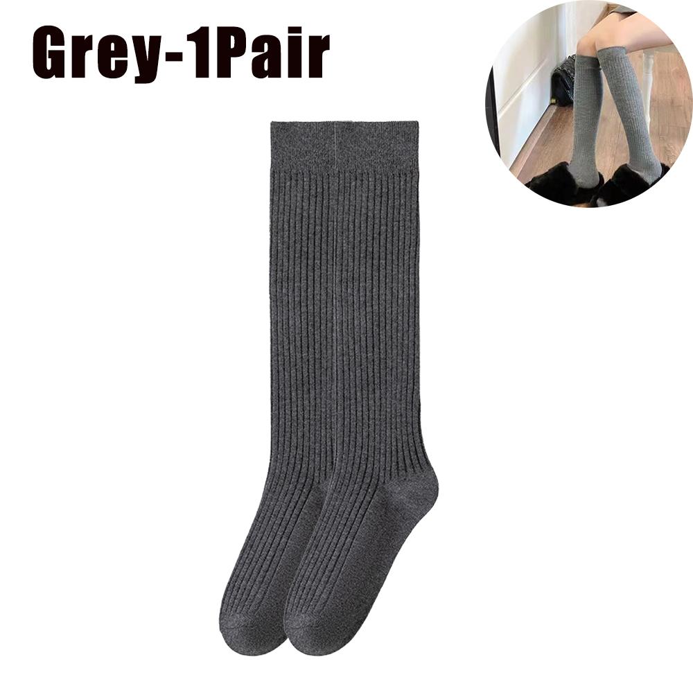 High Tube Slimming Long Socks for Women Autumn Winter Refined Cotton Pressure Leg Calf Socks Half Leg Toning Essential