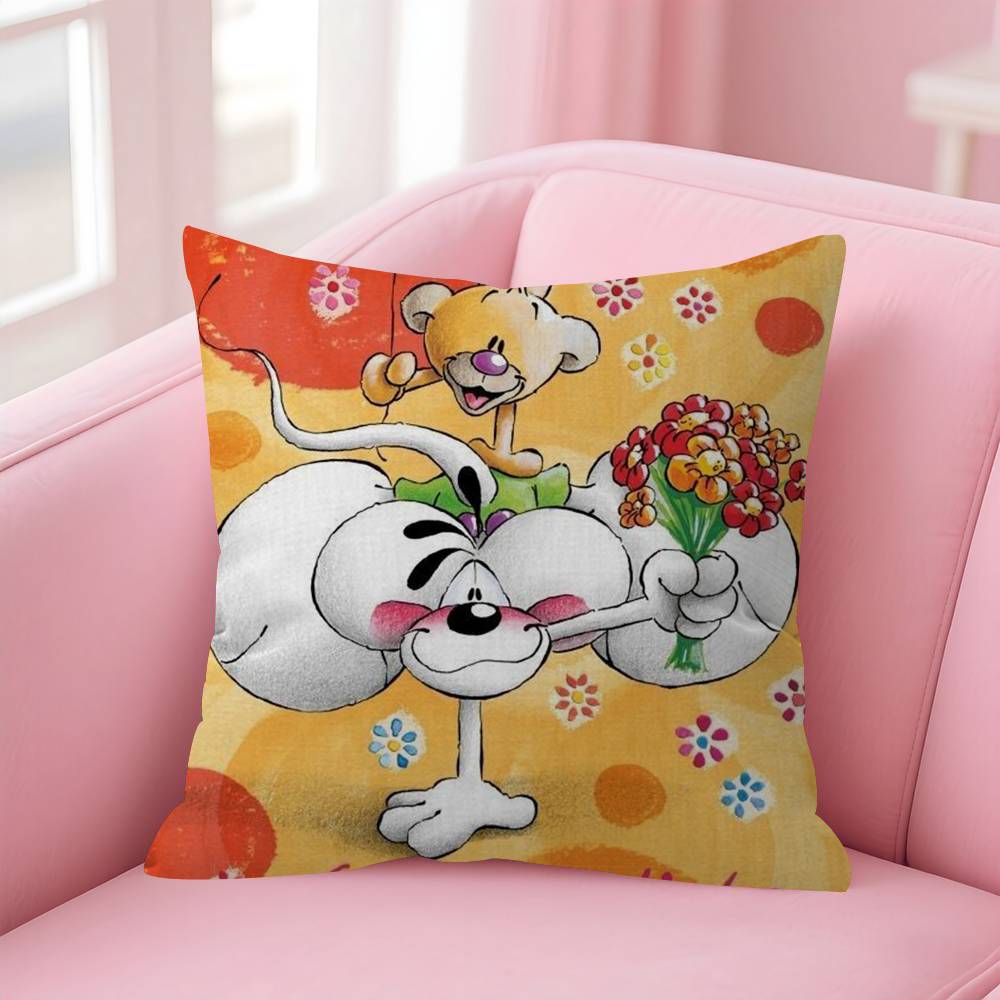 Cartoon D-Diddl Love Cute Kawaii Pillow Anime Pillow Sofa Bed Head Pillow Cover Cushion Cover Fashion