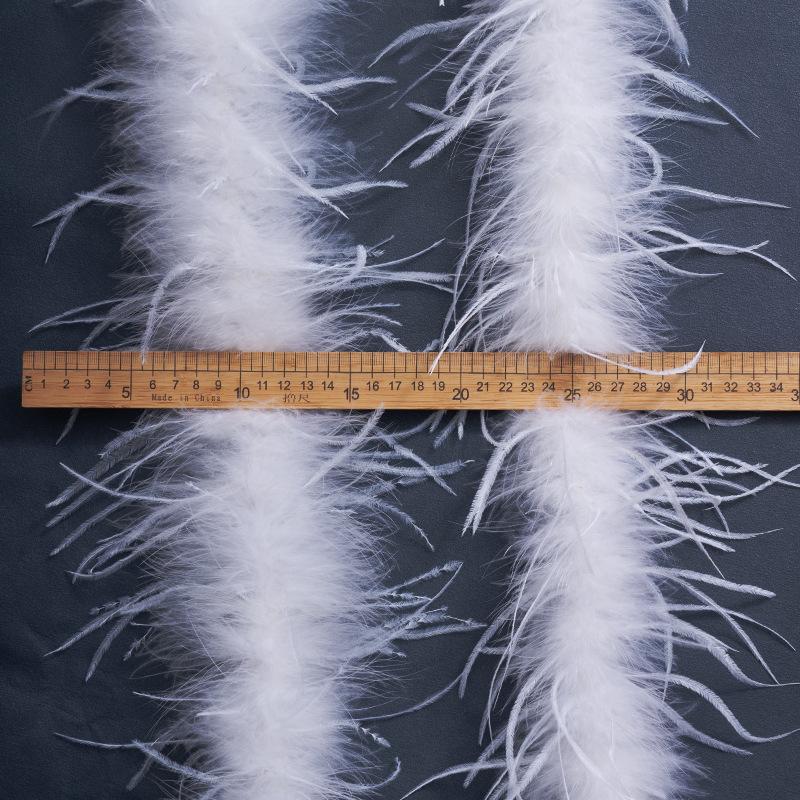 Special Offer White Black Ostrich Feather Top Latin Dance Clothes Pajamas Nightgown Diy Decorative Clothing Accessories