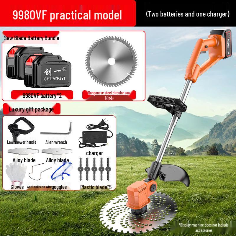 CHUANGYI Rechargeable Electric Lawn Mower & Garden Trimmer