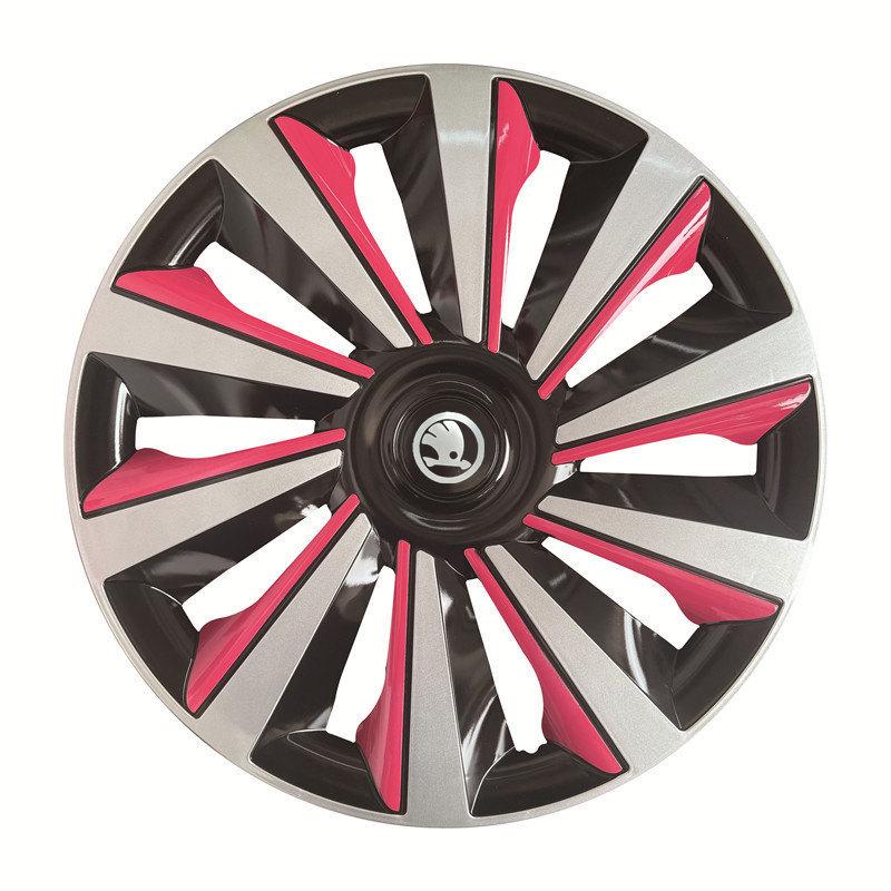 Compatible 14" Wheel Hub and Tire Caps for Volkswagen Skoda Fabia/Rapid Steel Rims