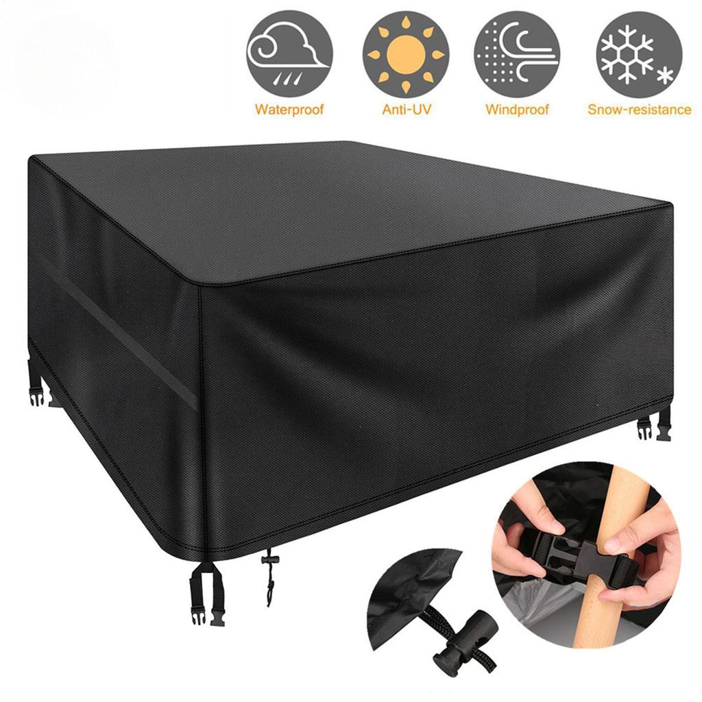Outdoor Couch Cover Rectangular Waterproof Protector Heavy Duty Oxford Cover For Outdoor For Garden Yard Backyard Farm Lawn