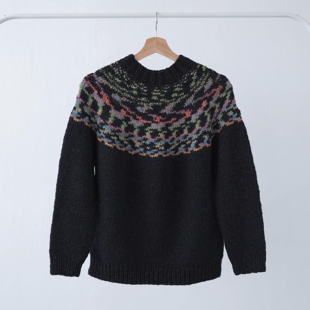 Kit Tricot Laine Brute Pull Tout le Monde (10. Noir)