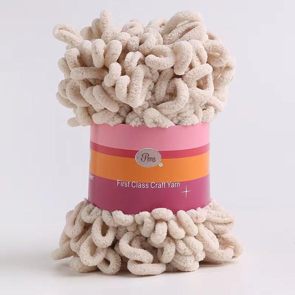 Hand-woven Chenille Yarn Polyester Knitting Yarn 100g Finger Loops Yarn