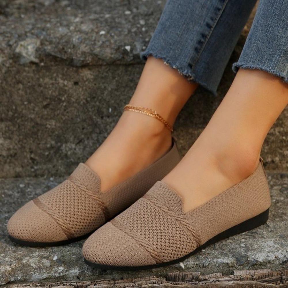 Fashion Women Flats Shoes Spring and Autumn Shallow Fashion Loafers Comfortable Breathable Mesh Sneakers Lightweight Shoes for Women
