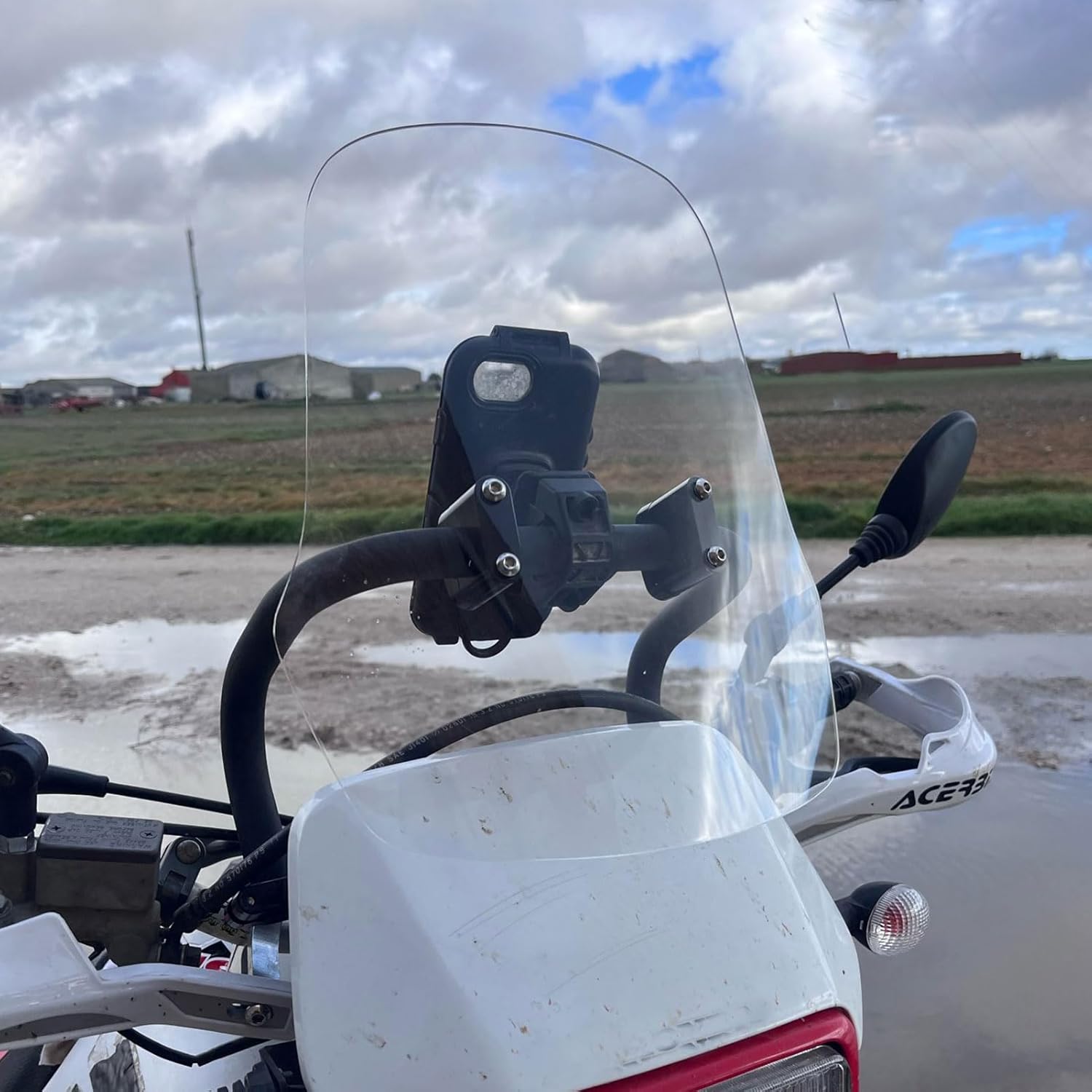 

Motorbike Windshield CRF250L Windscreen with Bracket Front Fairing Flyscreen Air Spoiler Wind Deflector fit for HO&N&DA CRF250L CRF250M CRF300L чистый