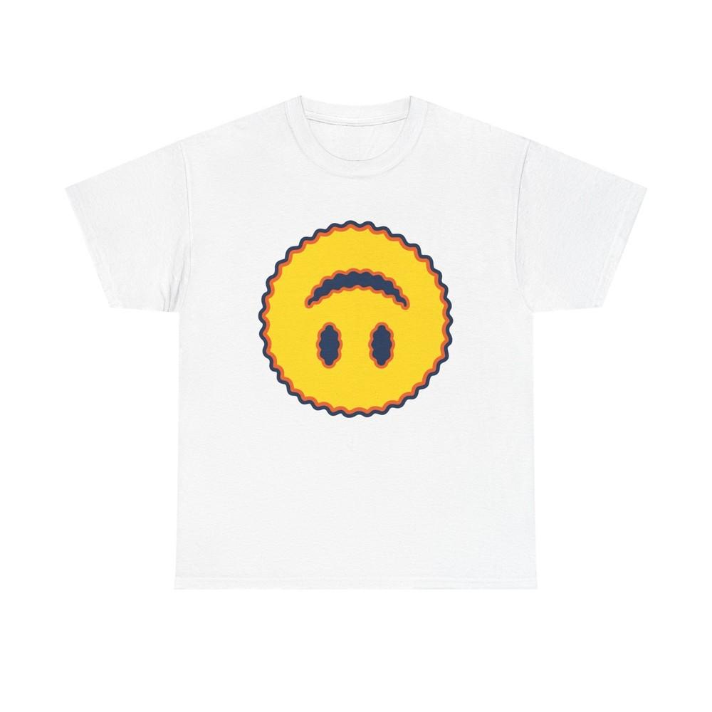 Trippy Smiley Face Groovy Graphic T Shirt Unisex Heavy Cotton Tee Gift New Unisex T-Shirt