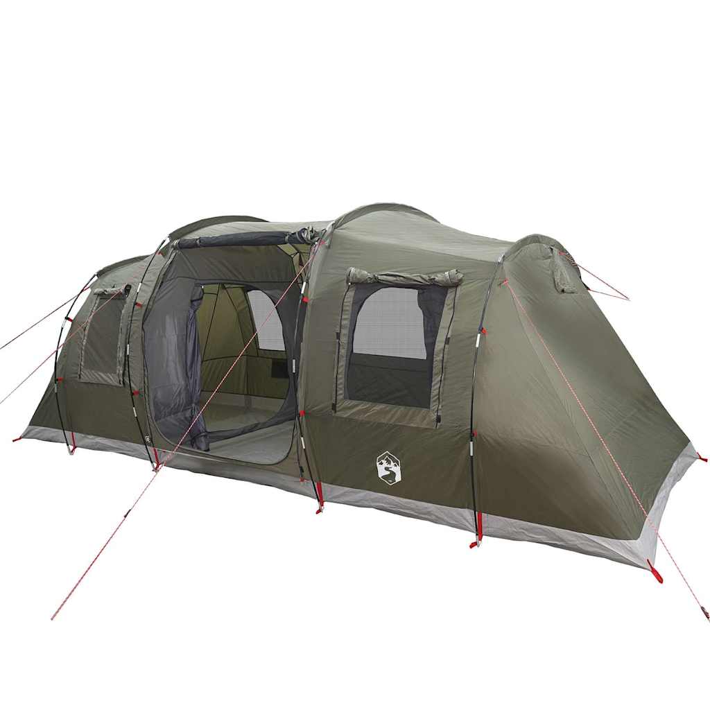 Vidaxl Tourist Tent, 4-Person, Tunnel, Olive, Waterproof