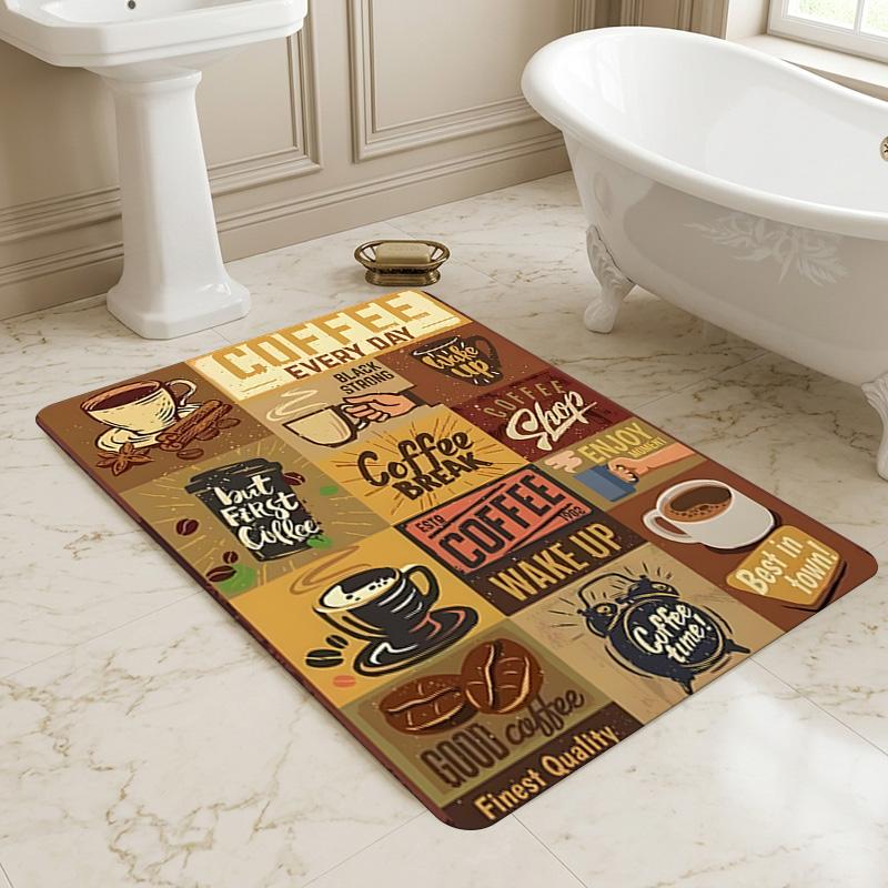 Coffee Break Living Room Nonslip Area Rug Soft Carpet For Bedroom Game Playroom Sofa Office Home Decor Doormat Christmas Gift C9261227