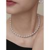 (925 Silver) Lily Pearl Choker