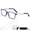 Stylish and Lightweight Rectangular Reading Glasses for Women and Blue Light Sports for Magnifying for Detailed with Case S2015 [Soarea] Men,