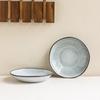 Japanese Stroke Open Bowl Ceramic Tableware Household Salad Bowl Vegetable Bowl Practical Dessert Bowl Pasta Bowl