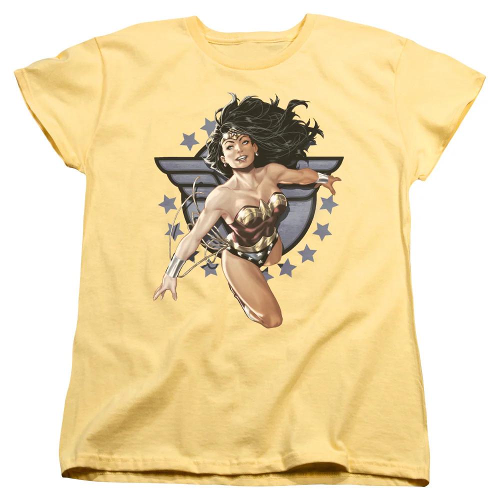 

Justice League Ww All Star Womens T Shirt Banana XL