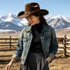 Faux Suede Western Cowboy Hat Decorative Concho Band Western Ranch Hat Cowgirl Hat  Western Outfits