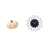 Halloween Pumpkin Sofa Cushion And Acrylic Clock Set for Bedroom Living Room Cafe Decorative Home