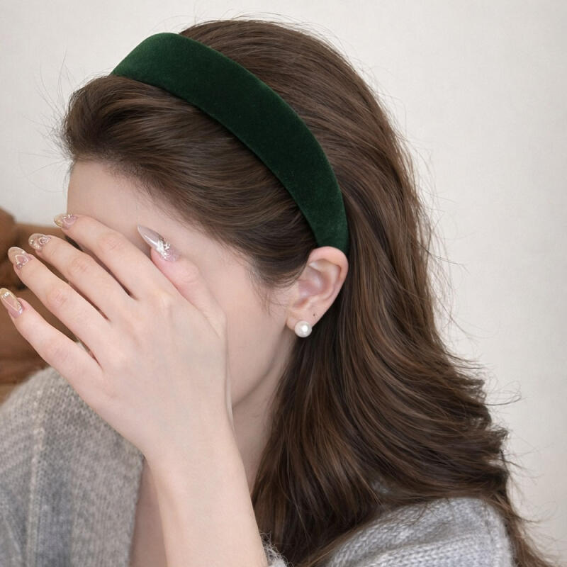 2-teiliges Set Luuru Winter Samt Basis Haarband C95