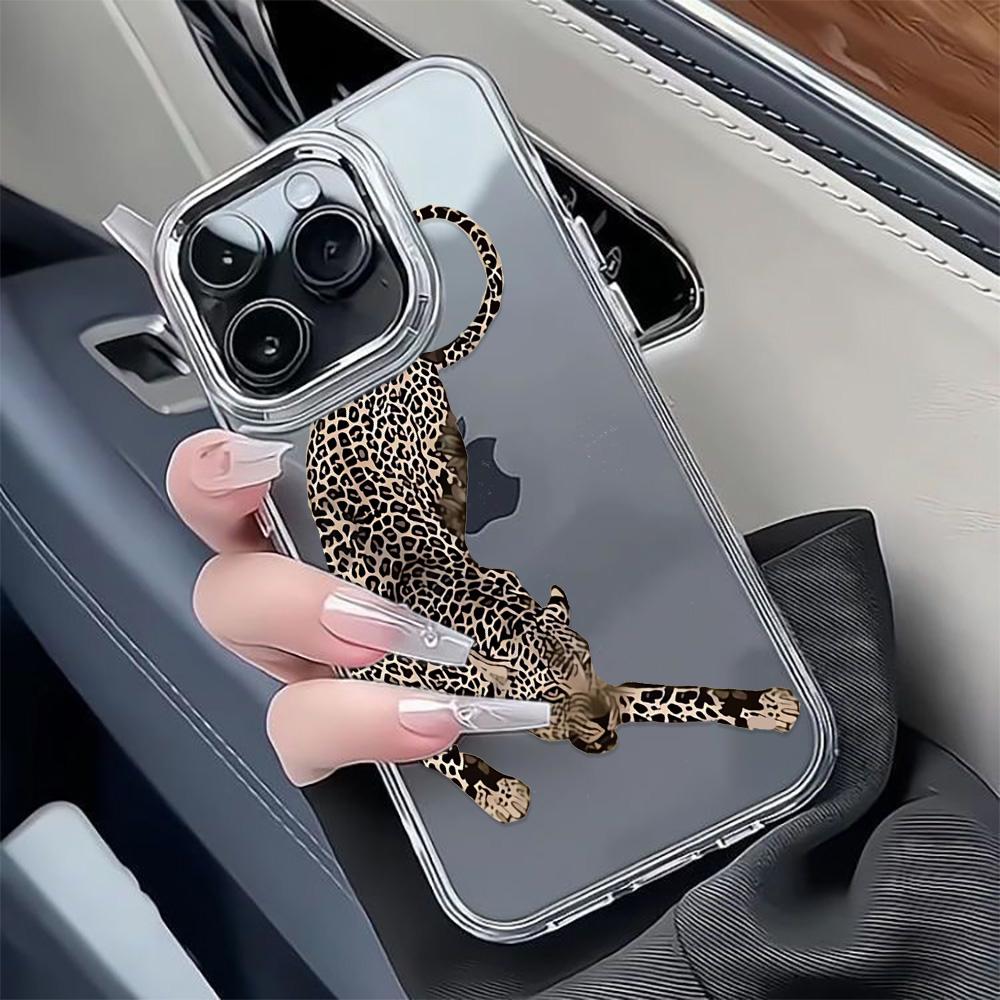 Mighty Leopard Phone Case For iPhone 17 Air 16 Pro Max 15 14 Plus 13 12 11 17E 16E Shockproof Silicone Back Cover