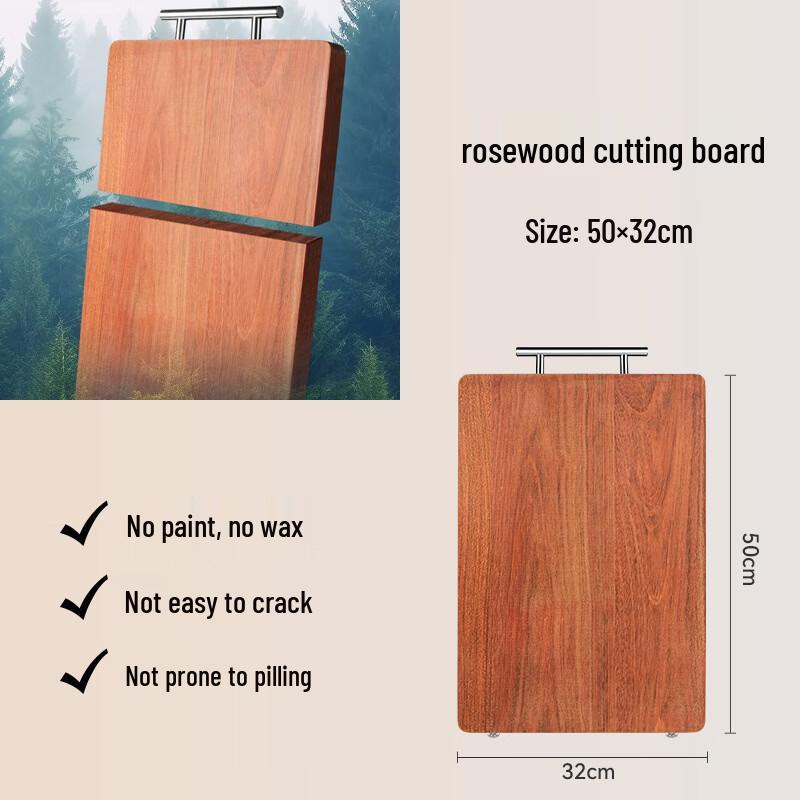 Lijia Rosewood Solid Wood Double-Sided Cutting Board